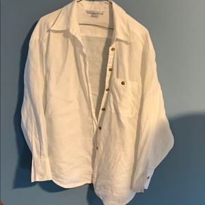 Oversized women’s 100% linen blouse